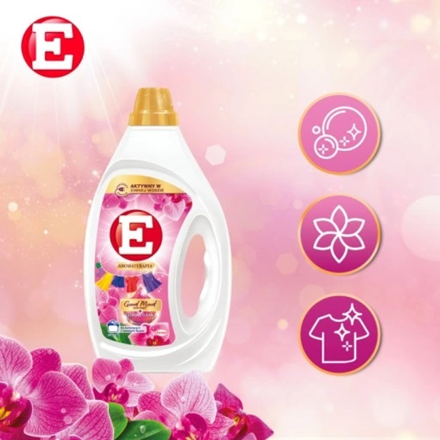 Żel do prania E Aromaterapia Orchidea 1350 ml (9000101803877) - obraz 2