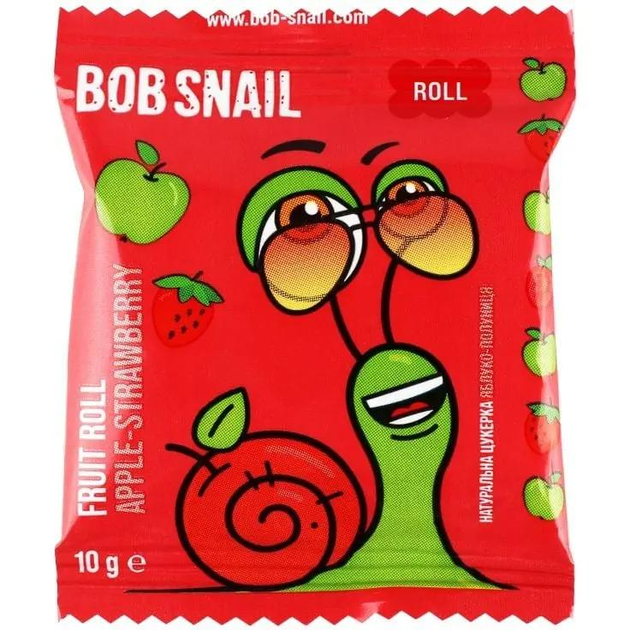 Цукерка фруктово-ягідна Bob Snail Улитка Боб яблуко-полуниця, 10 г ...