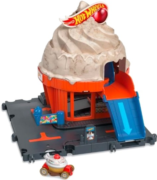Набір іграшок Hot Wheels City Rally Ice Cream Shop (0194735109623) - зображення 4