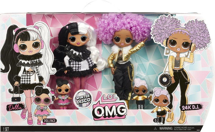 Zestaw lalek L.O.L. Surprise Winter Disco Omg Dollie and Dj (0035051426165) - obraz 3