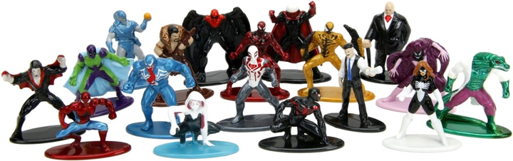 Figurki Jada Toys metalowe Spider-Man wersja 9 18 szt 4 cm (4006333084362) - obraz 8