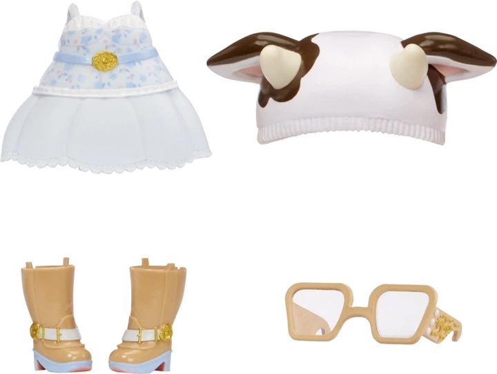 Lalka Na! Na! Na! Fuzzy Surprise Cow Girl Miłe w dotyku 17 cm (0035051591894) - obraz 5