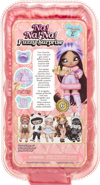 Lalka Na! Na! Na! Surprise Zebra Girl Miłe w dotyku Fuzzy Surprise 17 cm (0035051591948) - obraz 10