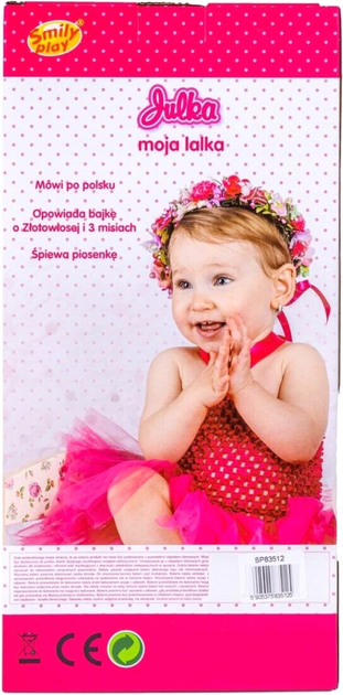 Lalka interaktywna Smily Play Julka Bobas Mówi i śpiewa po polsku SP83511 39 cm (5905375835118) - obraz 4