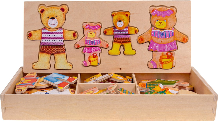 Ukladanka drewniana Smily Play 4 misie (5905375835941) - obraz 3