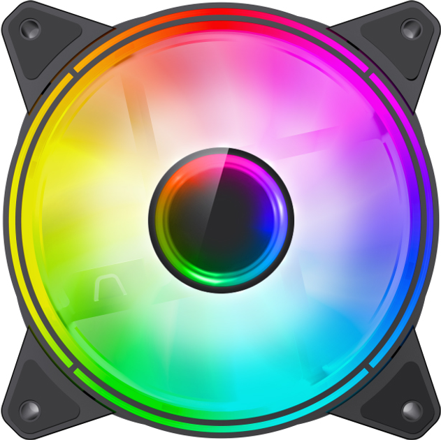 Кулер GameMax FN-12Rainbow-Q-Infinity Black - изображение 2