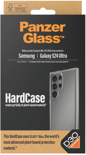 Чохол Panzer Glass HardCase with D3O для Samsung Galaxy S24 Ultra Transaprent (5711724012129) - зображення 4