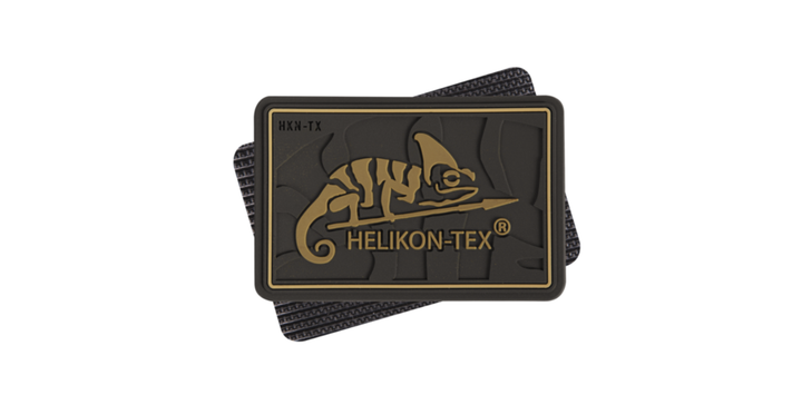 Шеврон тактичний Helikon-tex LOGO - PVC - COYOTE (OD-HKN-RB-11) - зображення 1