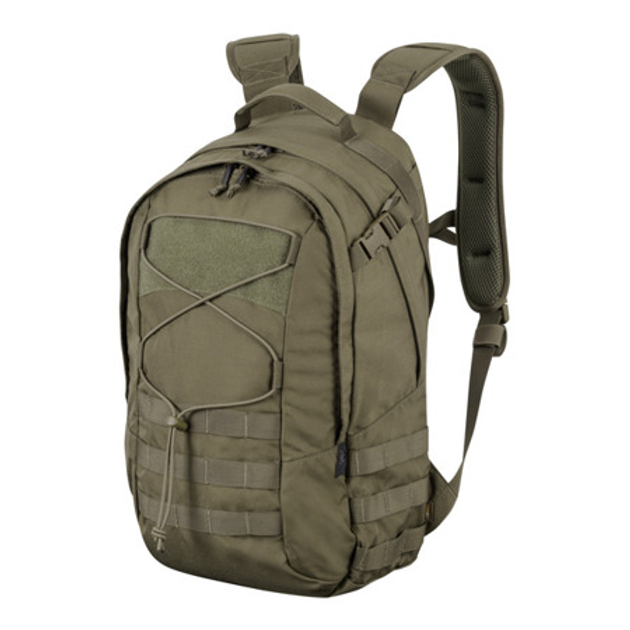 Рюкзак тактический 21 л Зеленый HELIKON-TEX PLECAK EDC CORDURA 21 ADAPTIVE GREEN (PL-EDC-CD-12-21) - изображение 1