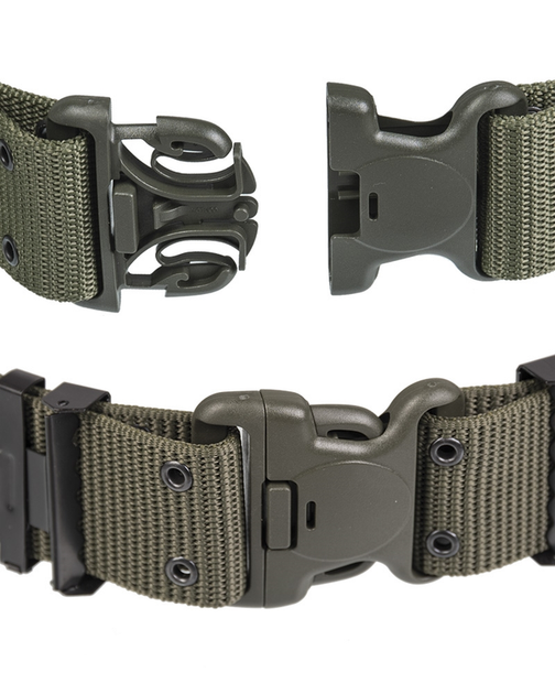 Ремень тактический Mil-Tec пряжка LC2 DURAFLEX L 110-120cm Олива US LOCHKOPPEL LC2 BUCKLE OLIV (13312001-904-L) - изображение 2