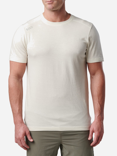 Тактична футболка чоловіча 5.11 Tactical PT-R Charge Short Sleeve Top 82128-654 2XL [654] Sand Dune Heather (888579520231) - зображення 1