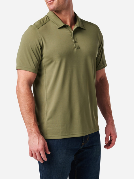 Тактична футболка чоловіча 5.11 Tactical Paramount Chest Polo 41298-837 S [837] Tank Green (888579740738) - зображення 2