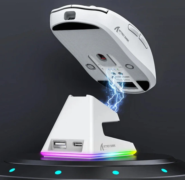 Бездротова ігрова портативна миша Attack Shark X6 PAW3395 із