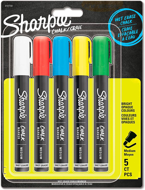 Zestaw markerów Sharpie Chalk Medium 5 szt (3026981577338) - obraz 1