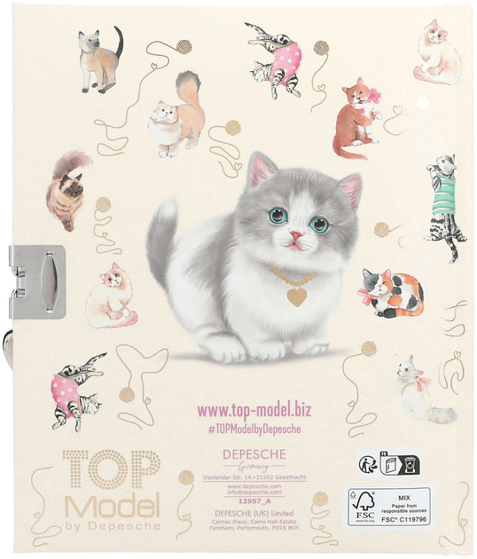 Щоденник Depesche Top Model Kitty із замком у формі серця (4010070676735) - зображення 7