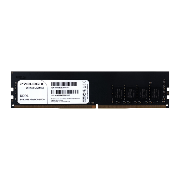 Модуль памяти DDR4 8GB/2666 Prologix (PRO8GB2666D4) – фото, отзывы ...