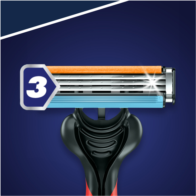 Jednorazowe maszynki do golenia dla mężczyzn Gillette Blue3 Plus Nitro Masz Red 12 szt (8700216148146) - obraz 3