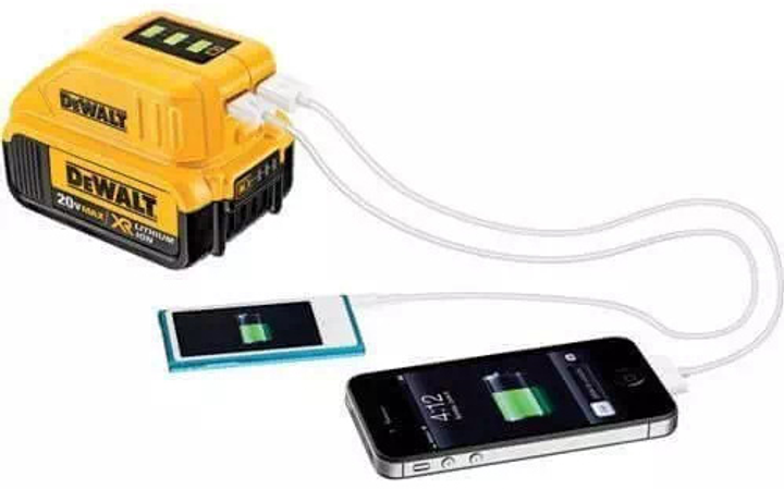 Ładowalna lampa LED DeWalt + adapter USB DeWalt (DCL040-XJ) - obraz 8