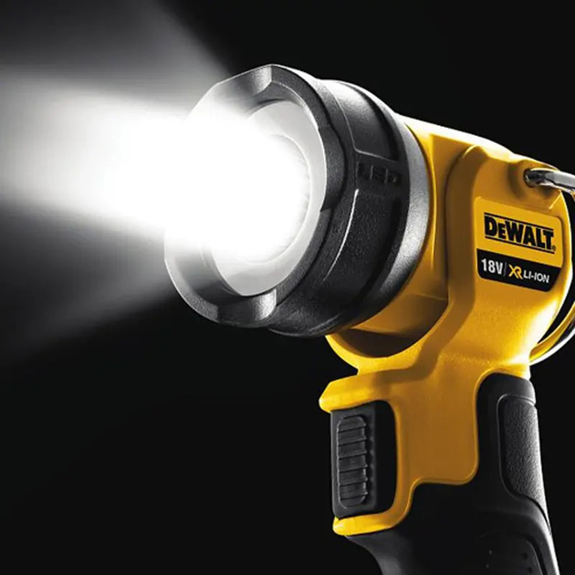 Ładowalna lampa LED DeWalt + adapter USB DeWalt (DCL040-XJ) - obraz 12