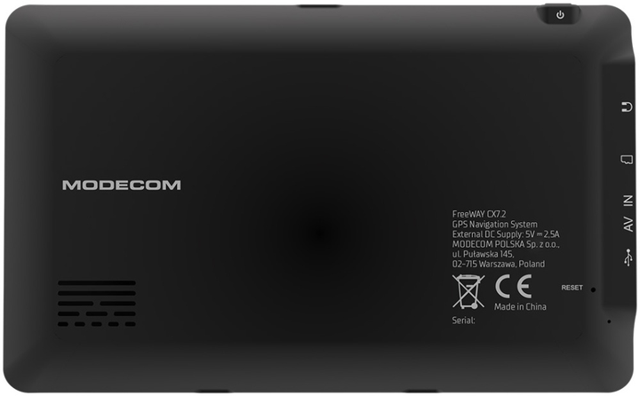 GPS-навігатор Modecom Device FreeWay CX 7.2 8 Гб 7" IPS MapFactor EU (NAV-FREEWAYCX72-IPS-MF-EU) - зображення 5