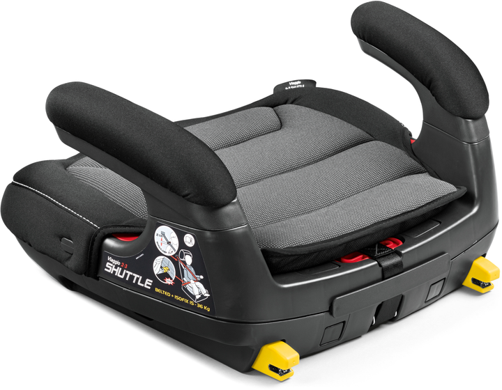 Автокрісло-бустер Peg-Perego Viaggio 2-3 Shuttle Crystal Black Чорне із сірим (8005475372586) - зображення 3