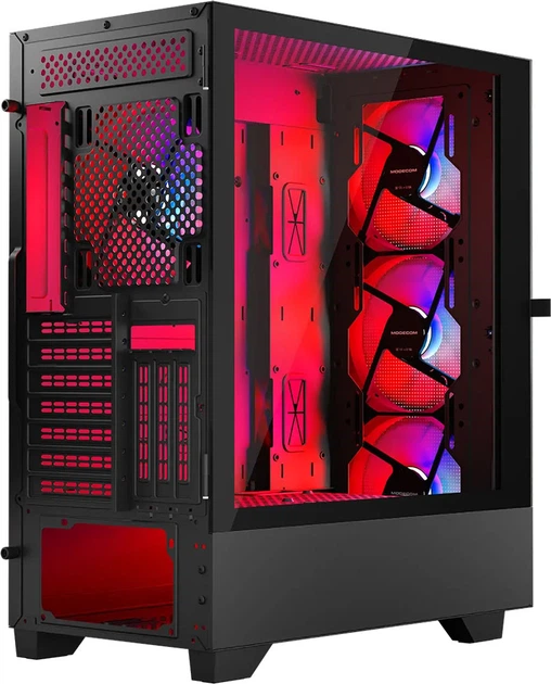 Корпус Modecom Siroco Argb Flow Midi без БЖ Black (AT-SIROCO-MG-10-00ARGB-00) - зображення 8