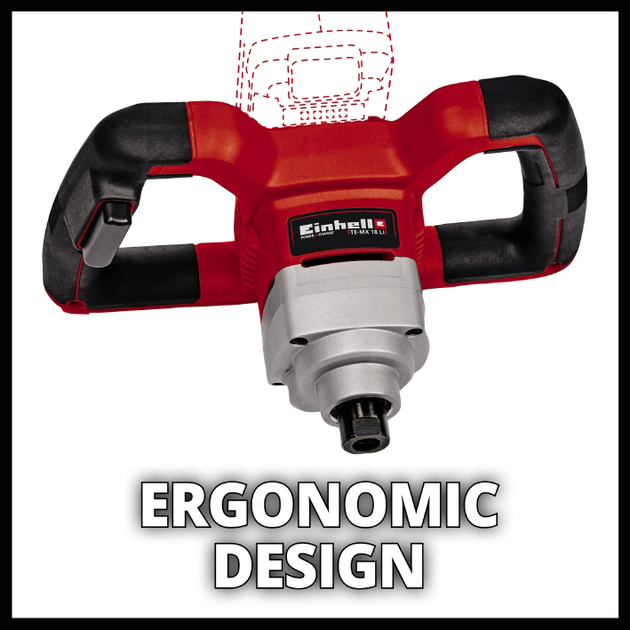 Міксер Einhell X-Change TE-MX 18 Li - Solo 4258760 без акумулятора та зарядного пристрою (4006825638196) - зображення 5