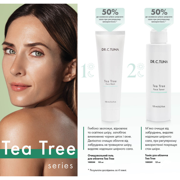Очищающий гель для лица с жирной и комбинированной кожей Farmasi Tea Tree 100 мл - изображение 3