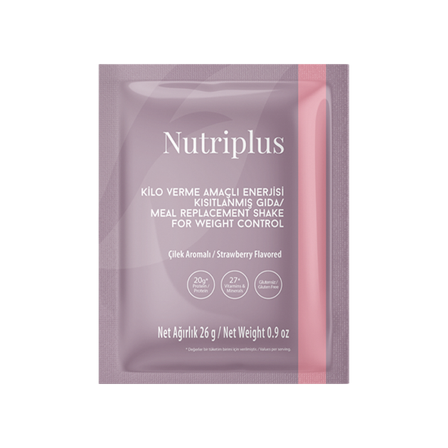 Порція коктейлю для контролю ваги Farmasi зі смаком полуниці Nutriplus 26 г - зображення 11
