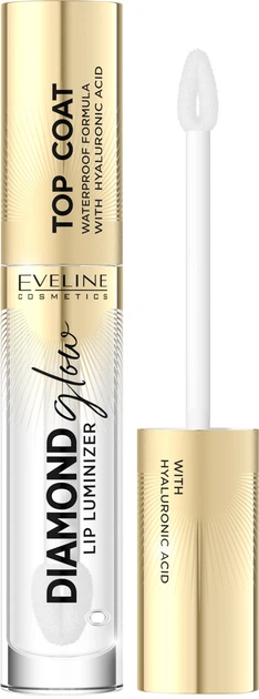 Блеск для губ водостойкий Eveline Cosmetics Diamond Glow Lip Luminizer 01 Top Coat 4.5 мл (5903416033653) - Фото 1 Блеск для губ водостойкий Eveline Cosmetics Diamond Glow Lip Luminizer 01 Top Coat 4.5 мл (5903416033653) - изображение 1