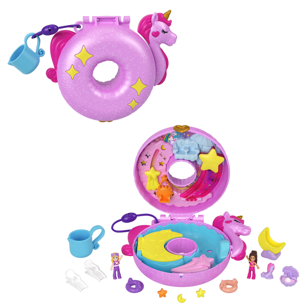 Zestaw do zabawy Mattel Polly Pocket Basen jednorożca (HKV34) - obraz 4