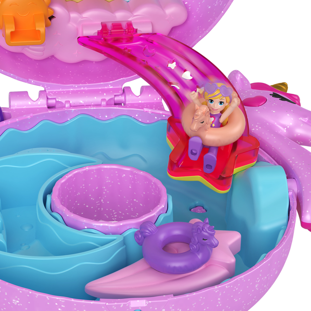 Zestaw do zabawy Mattel Polly Pocket Basen jednorożca (HKV34) - obraz 6