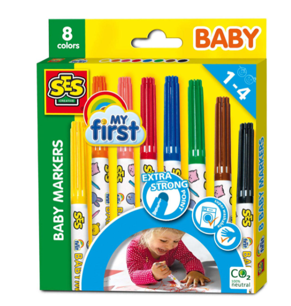 Набір фломастерів SES Creative Baby markers 8 шт (S00299) - зображення 1