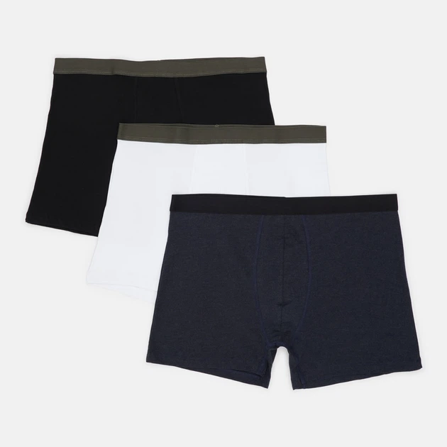 Трусы (3шт) Basic Collection XL белый, черный, синий 14380903660 - Фото 1 Трусы (3шт) Basic Collection XL белый, черный, синий 14380903660 - изображение 1