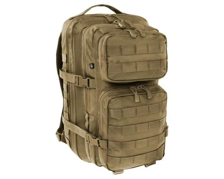 Тактический рюкзак с системой MOLLE Brandit US Cooper 40л 52x30x32 см с карманом для системы гидратации койот - изображение 1