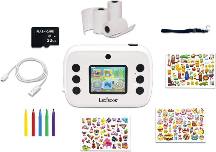 Kamera dla dzieci Lexibook StarCAM Instant with Printer White (DJ150) - obraz 4