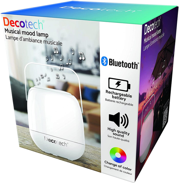Портативна колонка Lexibook Decotech Colorful Luminous White (BTL410) - зображення 4