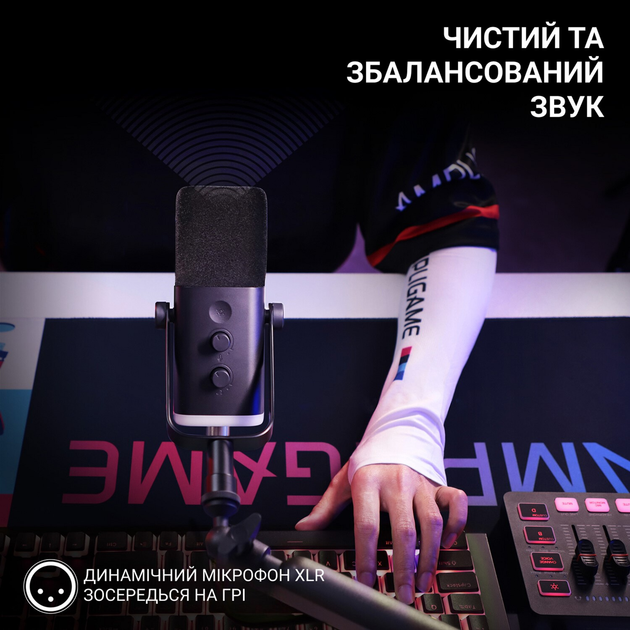 Мікрофон динамічний Fifine TAM8 USB/XLR Black - зображення 6