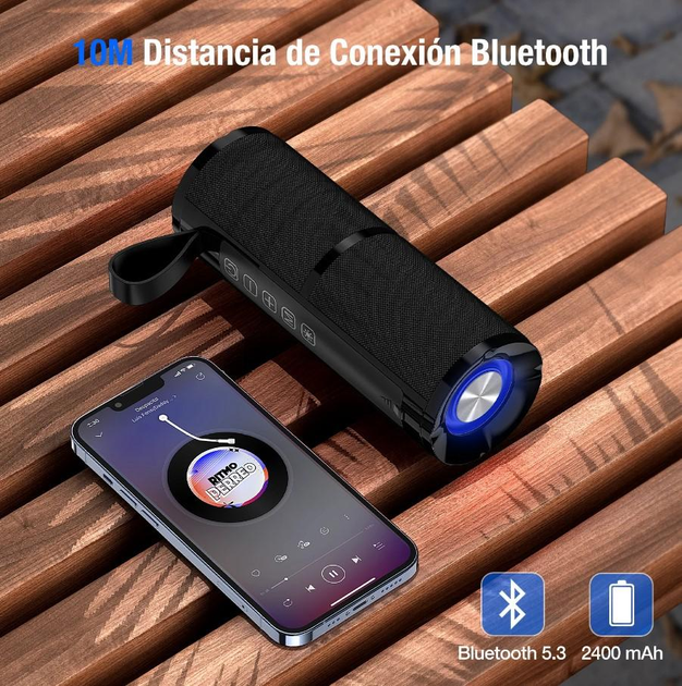 Акустична система 1Hora BOC060 Bluetooth 5.3 2400mAh LED підсвічування - зображення 3