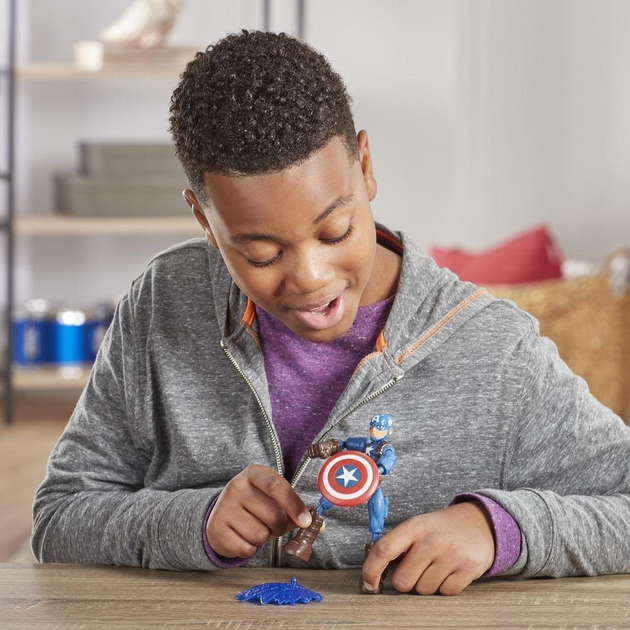 Фігурка Hasbro Avengers Bend and Flex Капітан Америка 15 см (5010993791972) - зображення 6