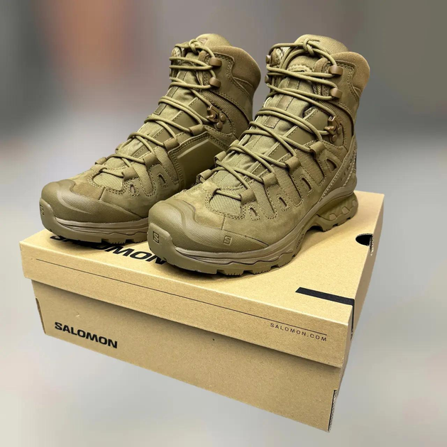 Берцы тактические Salomon QUEST 4D Forces 2, р. 42 (8), цвет Койот, берцы армейские тактические - изображение 1