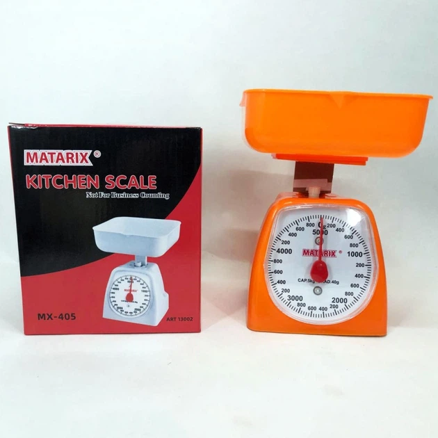 Весы кухонные MATARIX MX-405 orange механические 5 кг - изображение 3
