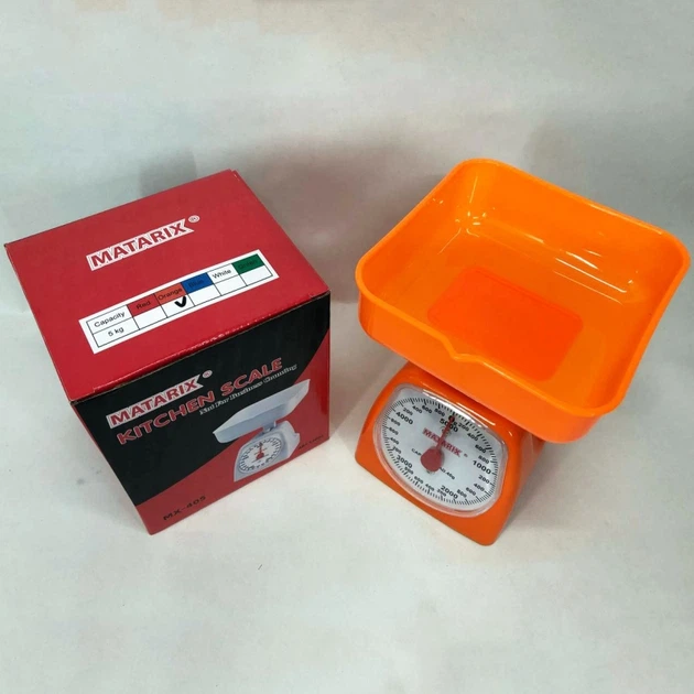 Весы кухонные MATARIX MX-405 orange механические 5 кг - изображение 8
