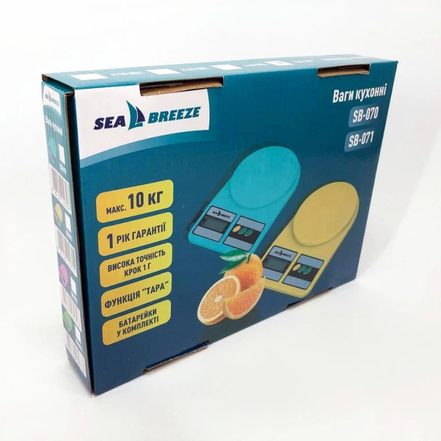 Весы кухонные SeaBreeze SB-070 blue электрические - Фото 13 Весы кухонные SeaBreeze SB-070 blue электрические - изображение 13