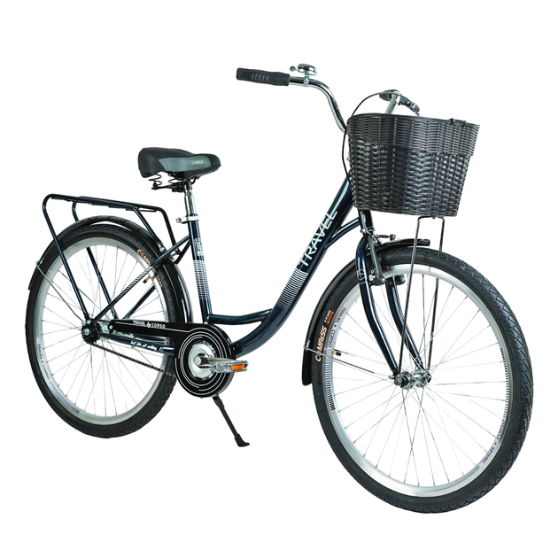 Велосипед городской Corso Travel 26" рама 16.5" синий TR-2470 - Фото 3 Велосипед городской Corso Travel 26" рама 16.5" синий TR-2470 - изображение 3