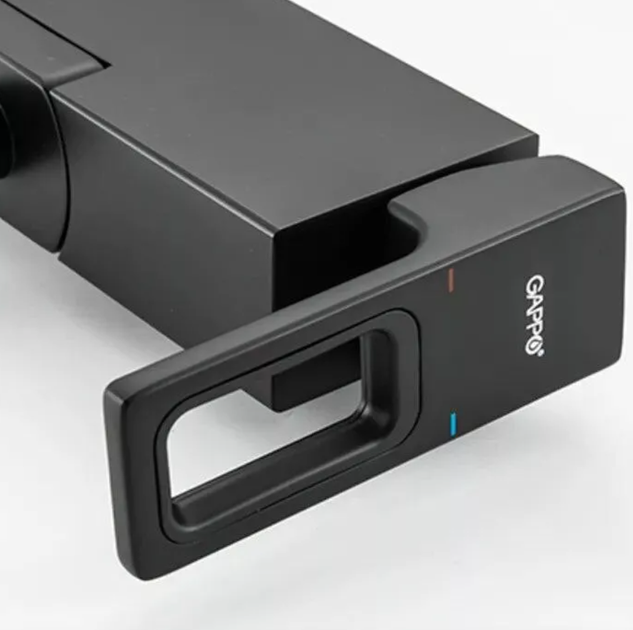 Смеситель для ванны GAPPO G3217-6, черный - изображение 4