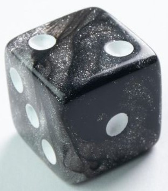 Набір кубиків Gamegenic Galaxy Серія Місяць 16 мм 12 шт (4251715405178) - зображення 3