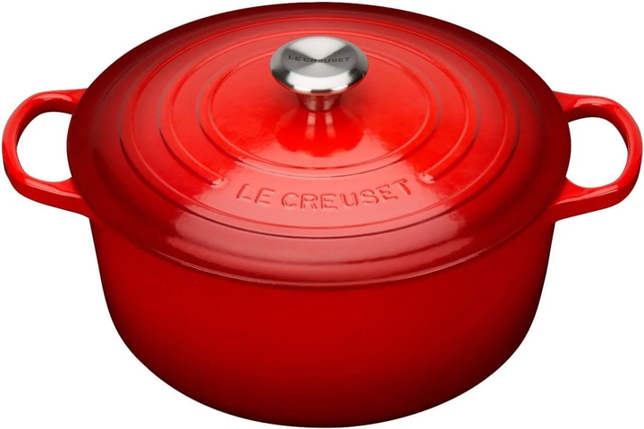 Garnek Le Creuset Signature cherry red z pokrywką 5.3 l (21177260602430) - obraz 1