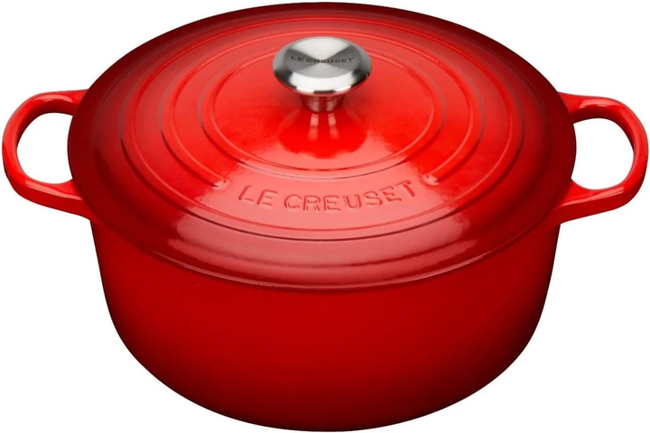 Каструля Le Creuset Signature cherry red з кришкою 5.3 л (21177260602430) - зображення 1