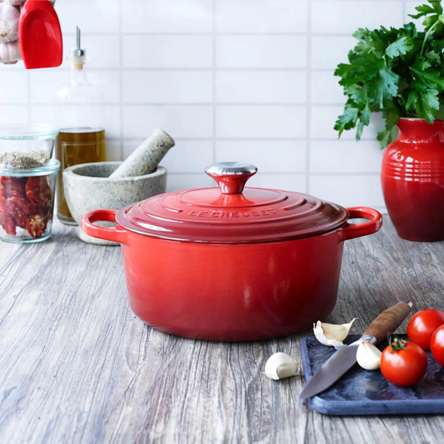 Garnek Le Creuset Signature cherry red z pokrywką 5.3 l (21177260602430) - obraz 6